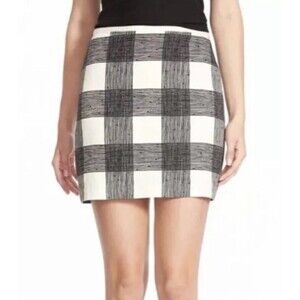 Madewell plaid check pencil skirt size 2